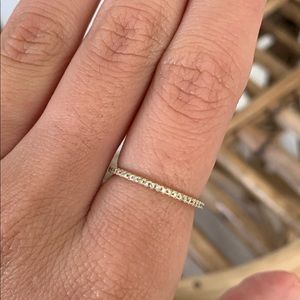 14k Yellow Gold Diamond Eternity Ring